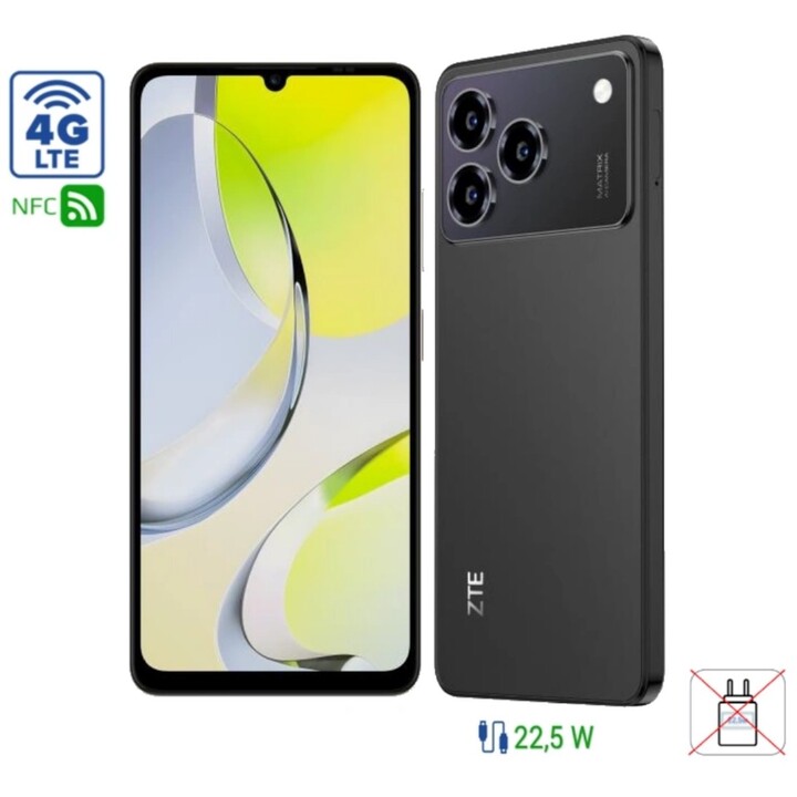 ZTE Blade A76, 4+8GB 128GB, 6.75 Display, OctaCore, Black