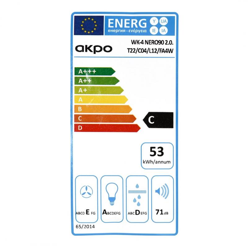 AKPO WK-4 NERO LINE 2.0 90 BLANCO T450 LED lineal/Campana reguladora