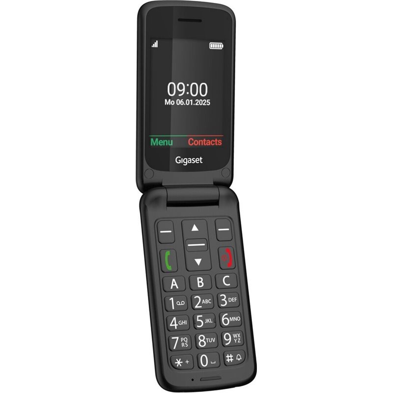 Telefone Gigaset GL595 7,11 cm (2,8") 114 g Preto para Idosos