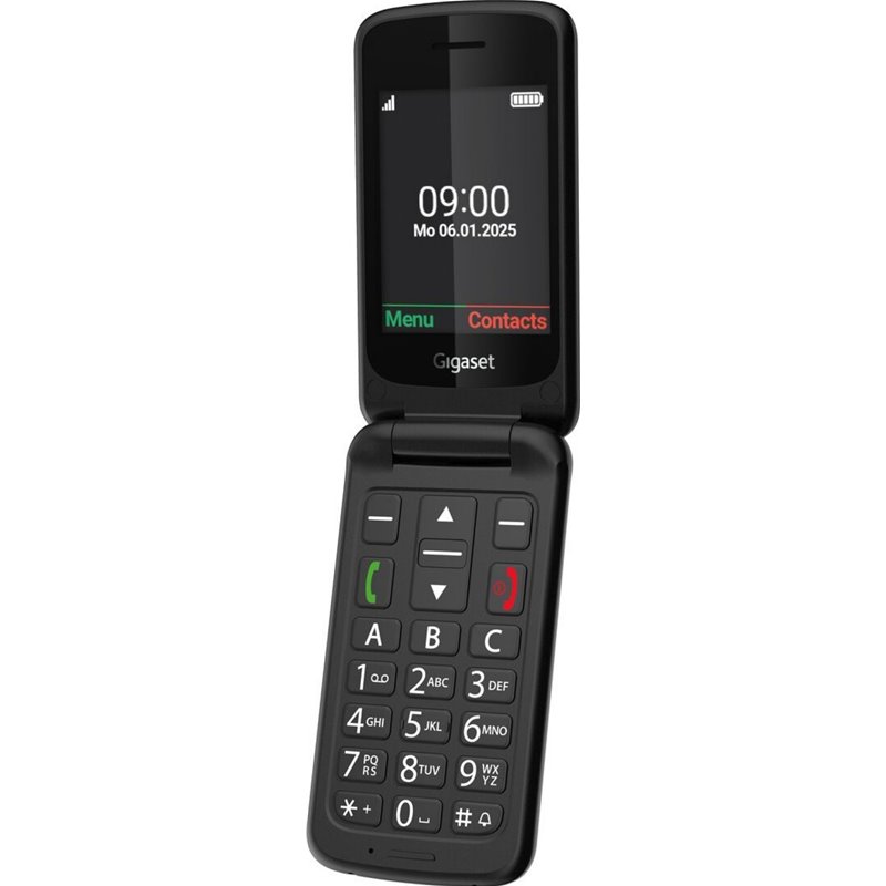 Gigaset GL595 7.11 cm (2.8") 114 g Black Senior Phone