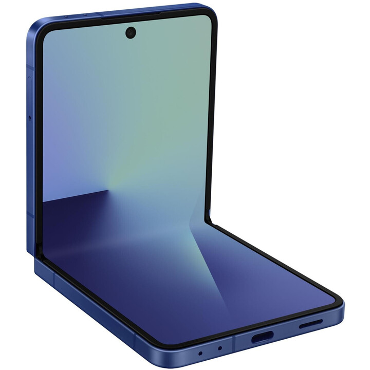 Samsung Galaxy Z Flip7 5G, 12GB 256GB, AI Phone, Large Cover Screen, 50MP Camera, 4300mAh, Blue Shadow