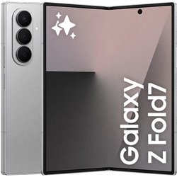 Samsung Galaxy Z Fold7 5G, 12 GB 512 GB, telefono AI, grande schermo, fotocamera da 200 MP, 4400 mAh, Silver Shadow