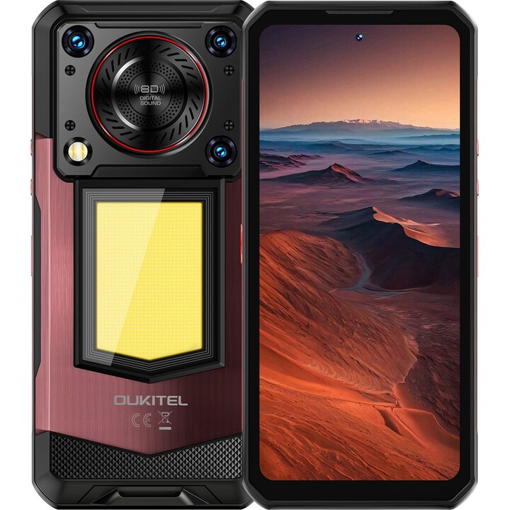 OUKITEL WP56 5G, 12 GB+ 512GB, 6,8 FHD+ display, 16000MAH, fotocamera da 108 MP, Android 15, NFC, RED