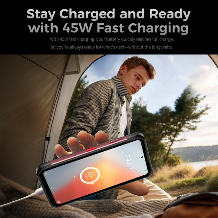 OUKITEL WP56 5G, 12 GB+ 512GB, 6,8 FHD+ display, 16000MAH, fotocamera da 108 MP, Android 15, NFC, RED