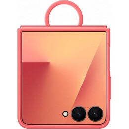 Coque en silicone avec anneau pour Samsung F766 Z Flip 7, rouge EF-PF766TR