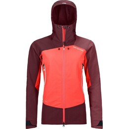 Ortovox, Westalpen, Giacca tecnica softshell, Taglia XS, Corallo