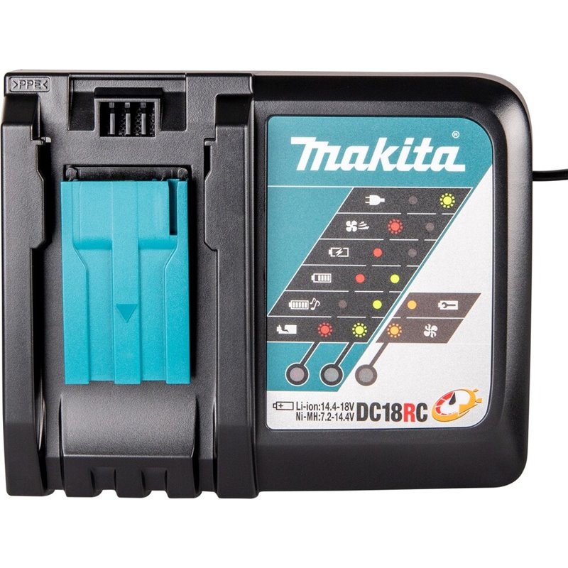 Cargador DC18RC por baterías de iones de litio de 14.4V y 18 V