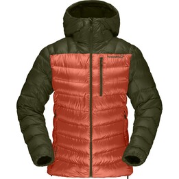 Norrona Lyngen Down850 Hood Women's Ski Touring Jacket – Olive/Orange