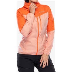 Women's Jacket Norrona Falketind Aero60 Hood - orange alert/peach amber