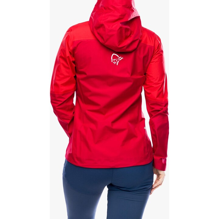 Casaco Feminino Norrona Falketind GORE-TEX Paclite Jacket - Vermelho Gaio/Vermelho Verdadeiro
