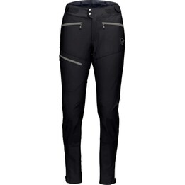 Pantalon softshell Norrona Fjora Flex1 pour femme, couleur caviar/gris castor, taille L
