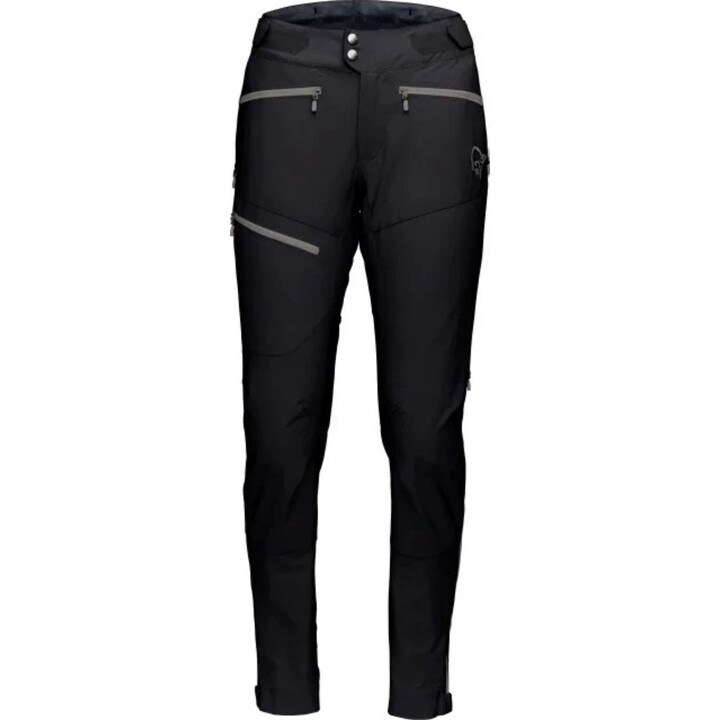 Norrona Fjora Flex1 Pants - caviar/castor grey women's softshell trousers size: l