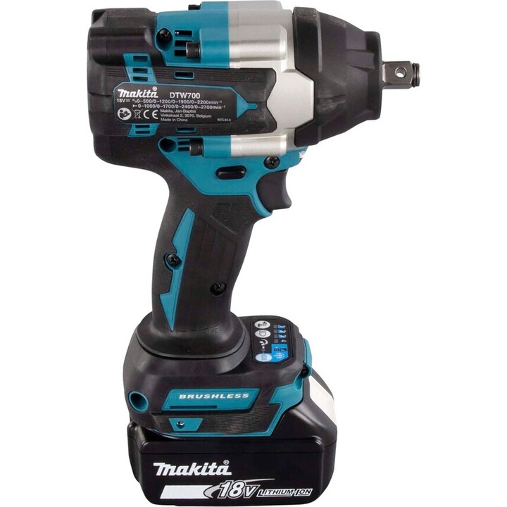 Makita DTW700Z, Llave de impacto 18V LXT 1/2" 700 Nm, Motor sin escobillas, Teal