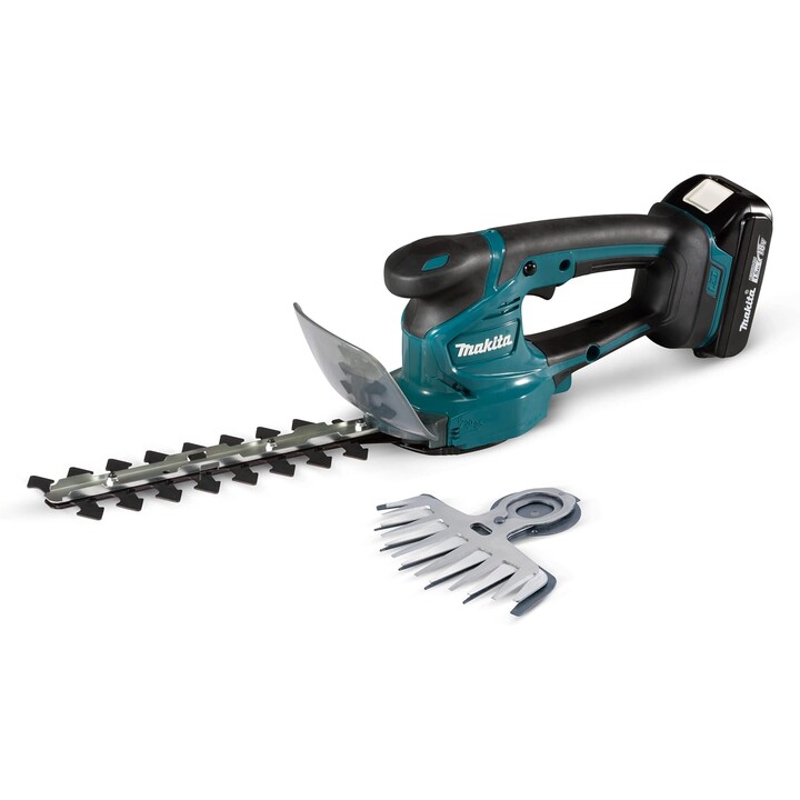 Makita DUM111SYX, Cizalla para césped y arbustos 18V LXT, Kit de batería y cargador, Teal