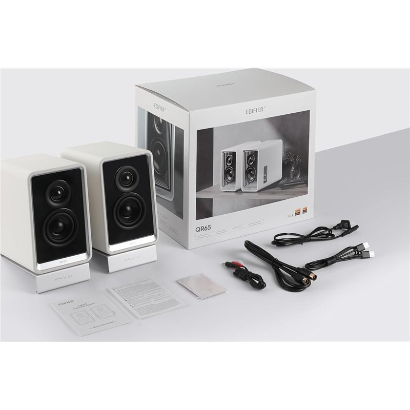 Edifier QR65 Altavoz de Monitor de diseño activo (70W) Blanco 