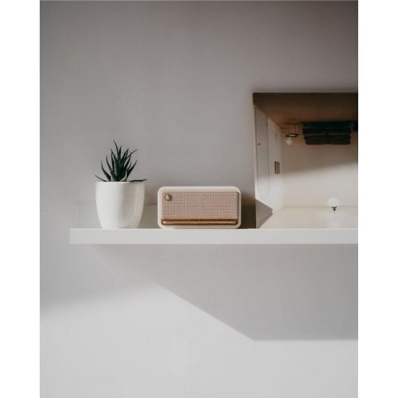 Edifier MP230, alto-falante Bluetooth retro portátil, sem fio, Bluetooth, Reprodução de Cartão Micro SD Aux, Branco