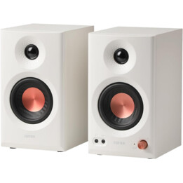 Edifier MP230, tragbarer Retro-Bluetooth-Lautsprecher, kabellos, Bluetooth, Aux Micro SD-Kartenwiedergabe, Weiß