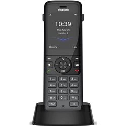 Yealink W78H, Handset Cordless DECT, 100 Telefon -Book/Directory Memory, porta auricolare, grigio