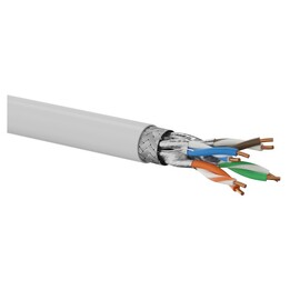 Q-LANTEC Kabel S/FTP Kat.6A, Netzwerkkabel, Twisted Pair, LSOH, Dca 4x2x23 AWG, 10Gb/s, grau, 500m (KIS6ALSOH500DQ)