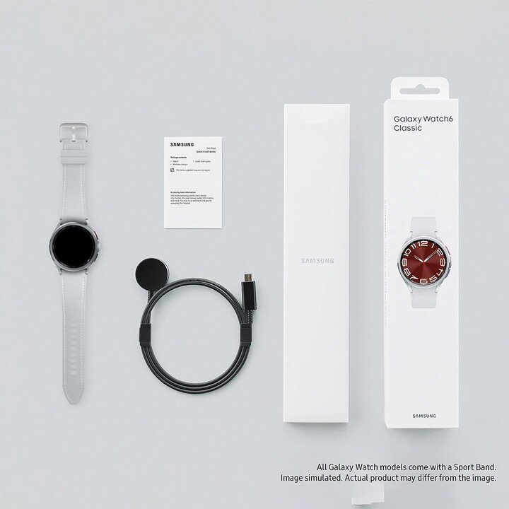 Montre Samsung Galaxy Watch 6 Classic R955 43 mm LTE Région Ouest - Argent