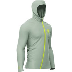 Chaqueta de running Compressport Hurricane impermeable 10/10 - ice flow
