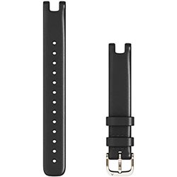 Accessoire Garmin, Strap pour Lily GPS Smartwatch, 14 mm, cuir italien noir