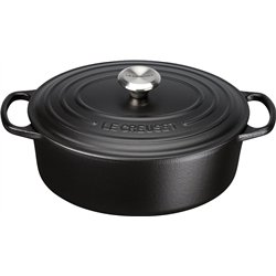 Le Creuset Signature Oval Roasting Pan 29 cm Black
