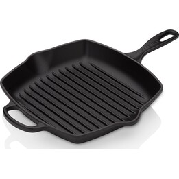 Poêle à griller en fonte Le Creuset Quad, noire, 26 cm