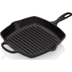 Le Creuset Quad Cast Iron Grill Pan, Black, 26 cm