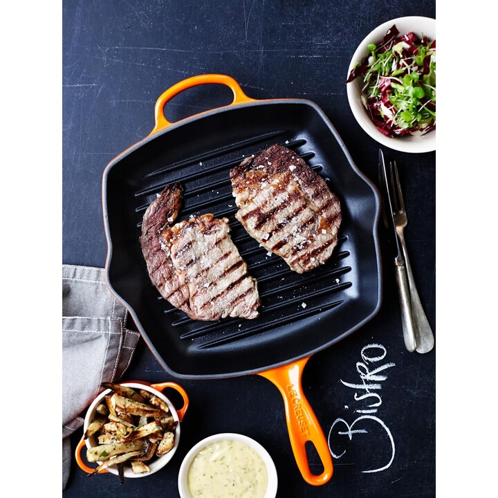 Teglia quadrata Le Creuset in ghisa, forno colore arancione, 26 cm