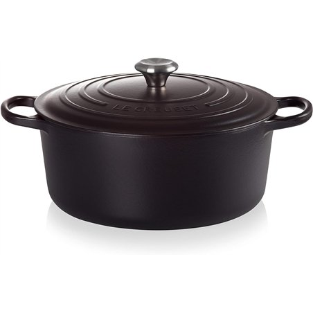 Le Creuset Signature Round Roaster, 30 cm, Black