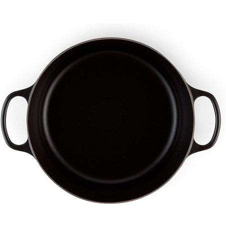 Le Creuset Signature Round Roaster, 30 cm, Black