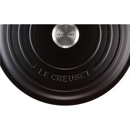 Le Creuset Signature Round Roaster, 30 cm, Black