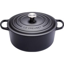 Le Creuset Signature Round Roaster, 28 cm, Black