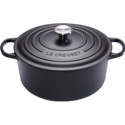 Le Creuset Signature Rostiera rotonda, 26 cm, Nero