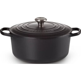 Assadeira Redonda Le Creuset Signature 24 cm, preta