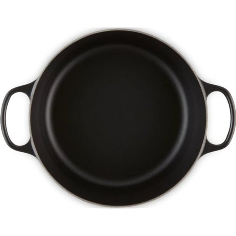 Le Creuset Signature Round Roaster, 24 cm, Black
