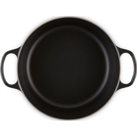 Le Creuset Signature Round Roaster, 24 cm, Black