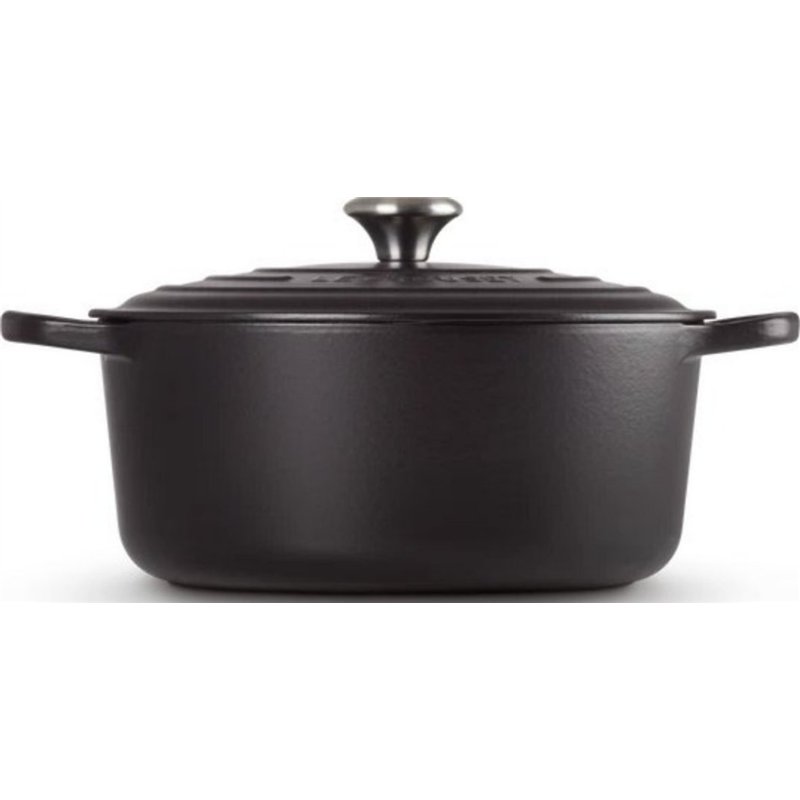 Le Creuset Signature Round Roaster, 24 cm, Black