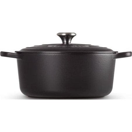 Le Creuset Signature Round Roaster, 24 cm, Black