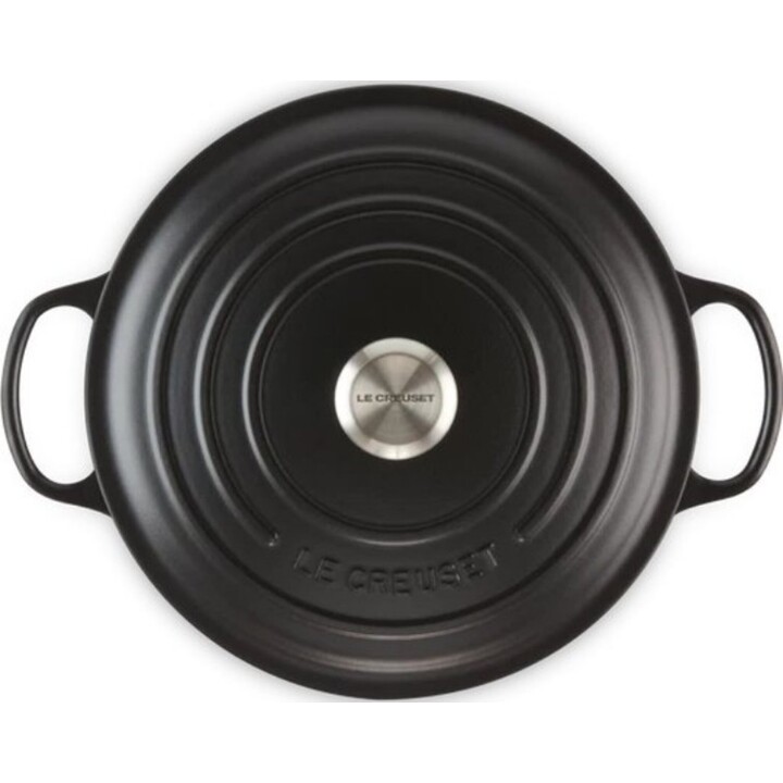 Asador Redondo Le Creuset Signature De 24 Cm, Color Negro