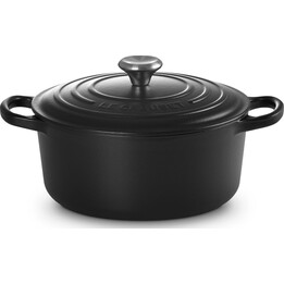 Plat à rôtir rond Signature Le Creuset, 22 cm, noir