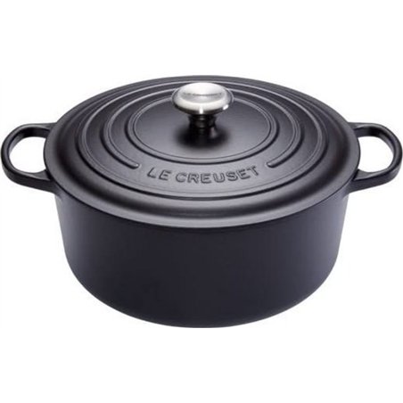 Le Creuset Signature Round Roaster, 20 cm, Black