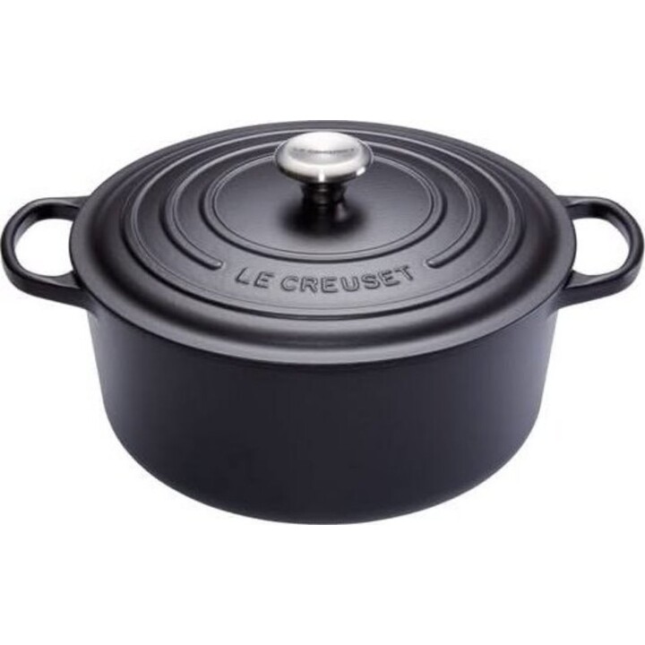 Le Creuset Signature Rostiera rotonda, 20 cm, Nero