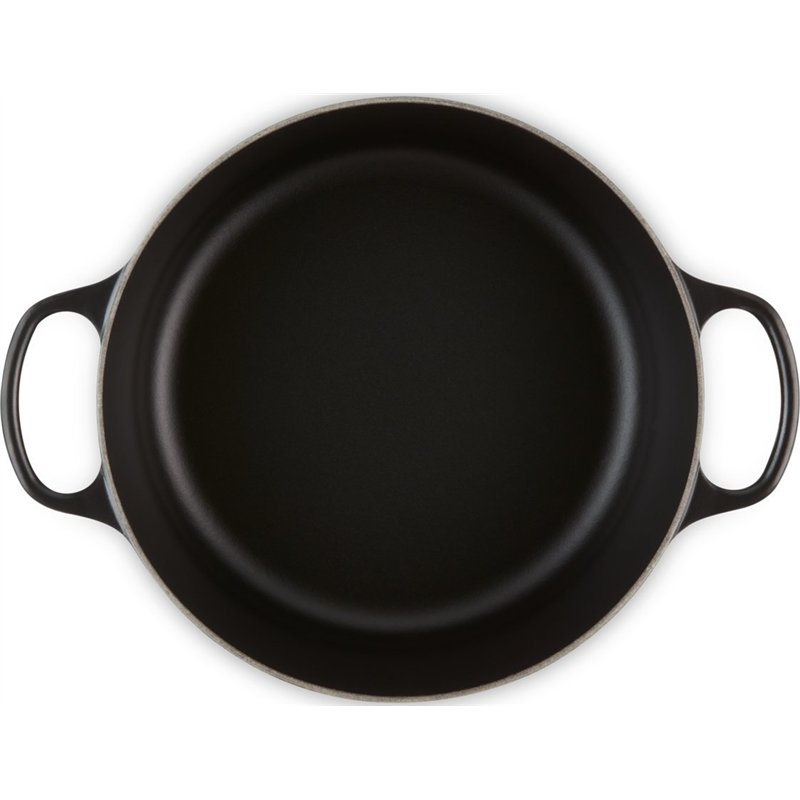 Le Creuset Signature Round Roaster, 20 cm, Black
