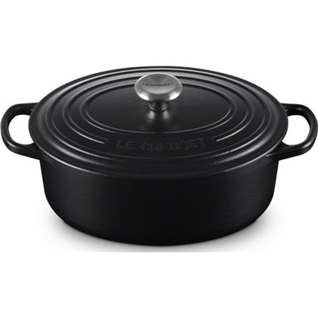 Le Creuset Signature Oval Roasting Pan 31 cm Black