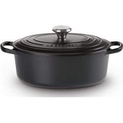 Le Creuset Signature Oval Black Grill 33 Cm