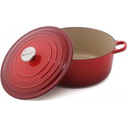 Le Creuset Signature Round Roaster, 24 cm, Cherry Red