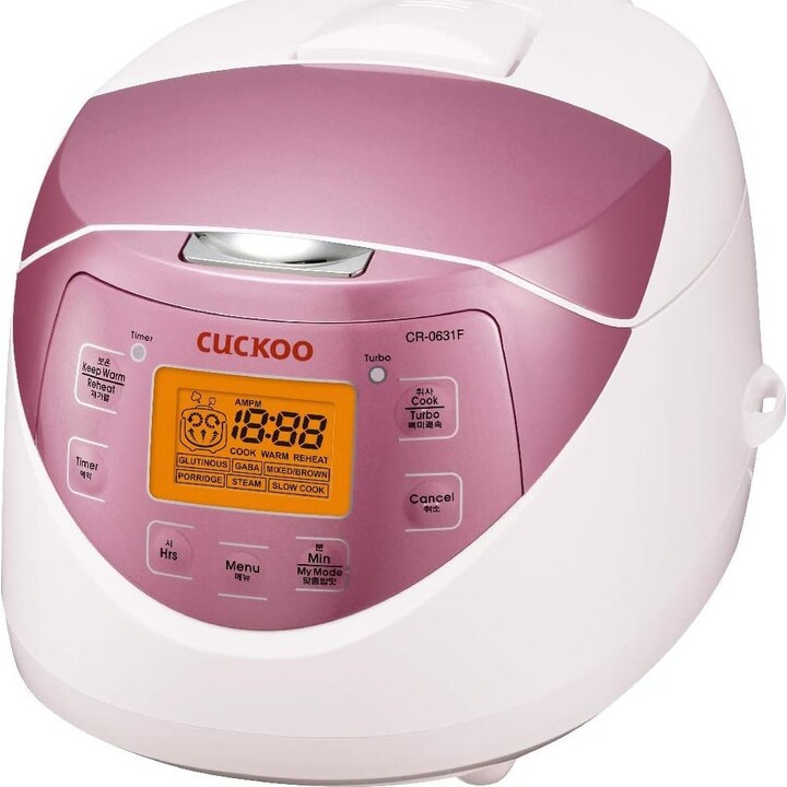 Panela de Arroz Cuckoo 1,08L Cr-0631F Sistema de aquecimento 3D Mantém quente