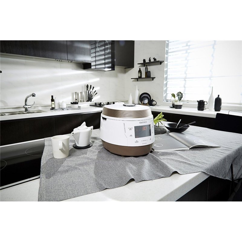 CUCKOO CMC-QSB501S ICOOK Q5 8 en 1 Premium Olla a presión de vapor Olla multiuso de acero inoxidable